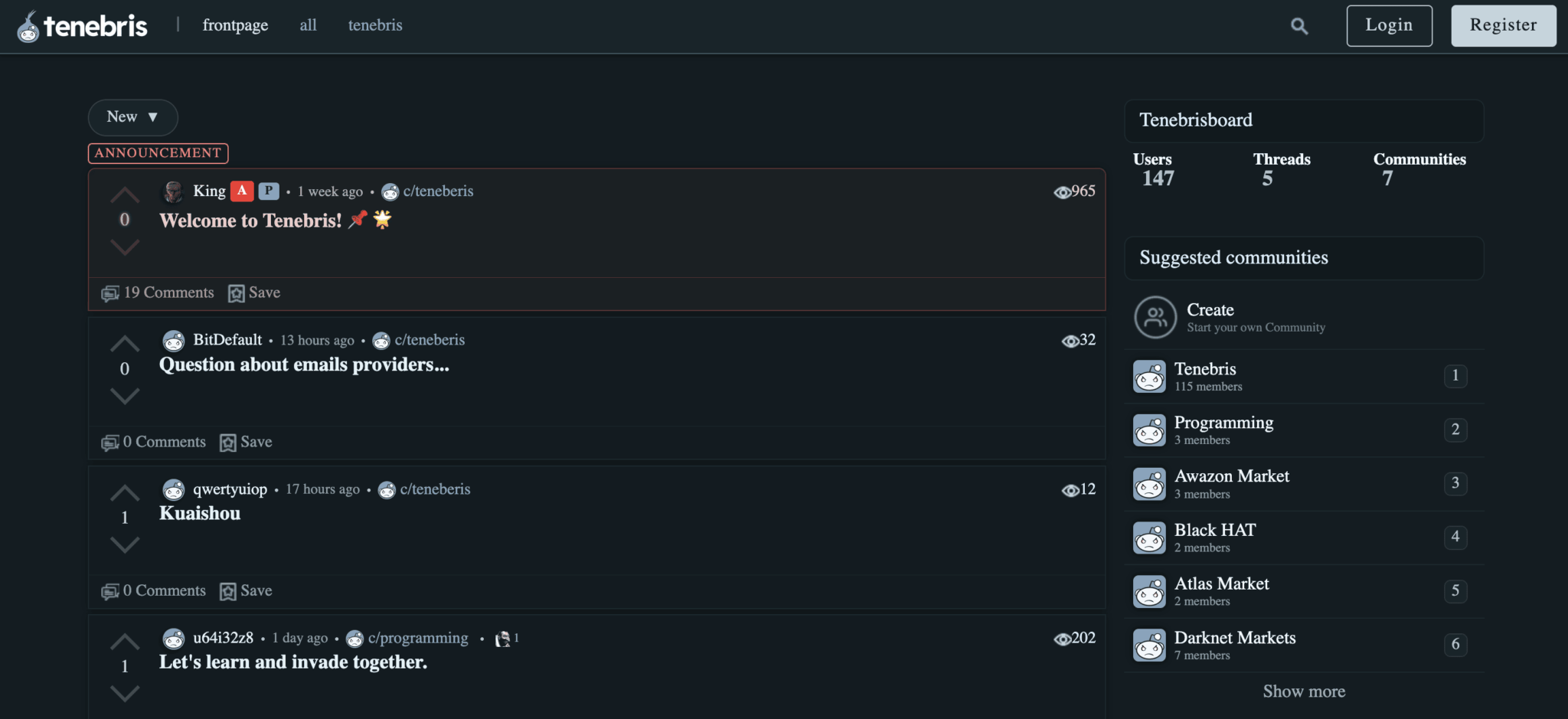 Tenebris Forum